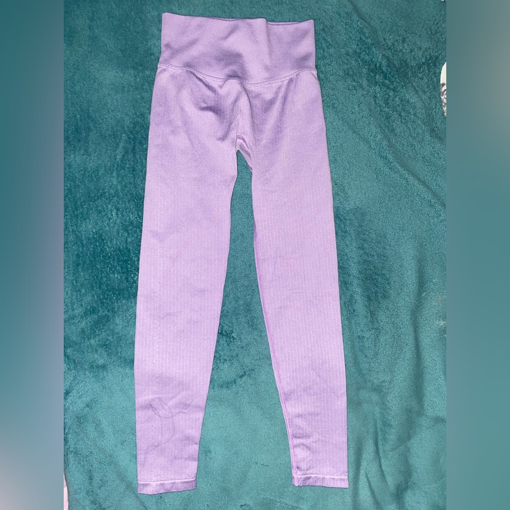 Pink Active USA Purple Performance Leggings